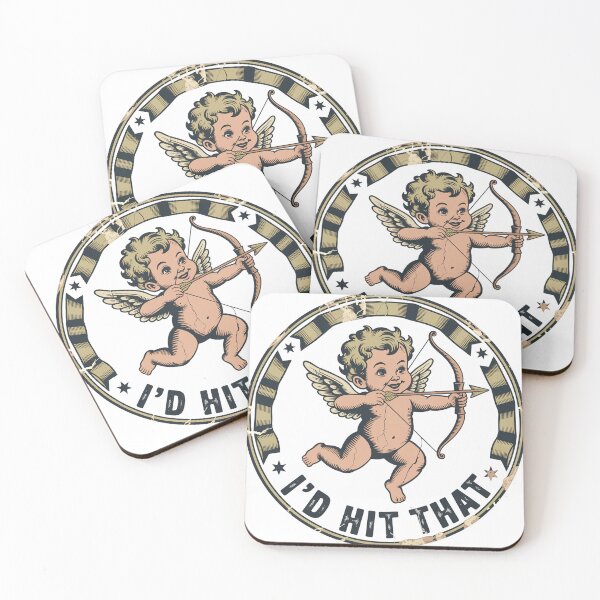 Item preview, Vintage Badge Cherub Cupid with Bow and Arrow designed and sold by Bloomkept.