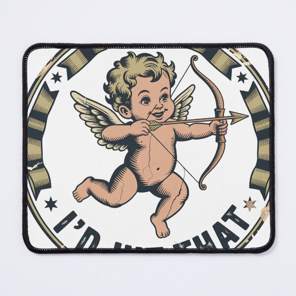 Item preview, Vintage Badge Cherub Cupid with Bow and Arrow designed and sold by Bloomkept.