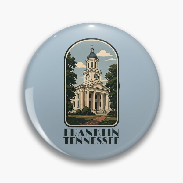Item preview, Franklin Tennessee Courthouse Vintage Illustration | Historic Downtown Franklin TN Travel Art designed and sold by SimplyJasper.
