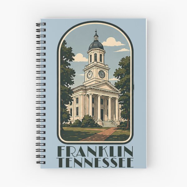 Item preview, Franklin Tennessee Courthouse Vintage Illustration | Historic Downtown Franklin TN Travel Art designed and sold by SimplyJasper.