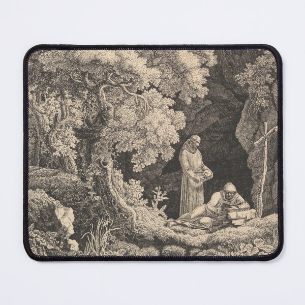 Item preview, Two Monks in Contemplation in a Forest designed and sold by evovani.