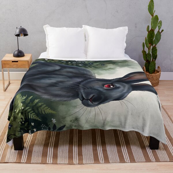 Item preview, Black Rabbit Oryctolagus Cuniculus Europe Gothic Forest designed and sold by RubisLeaf.