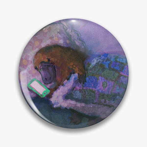 Item preview, The platypus should be sleeping, but instead he is watching tutorials on how to fall asleep fast... it is 4 AM. designed and sold by guilhernunes.