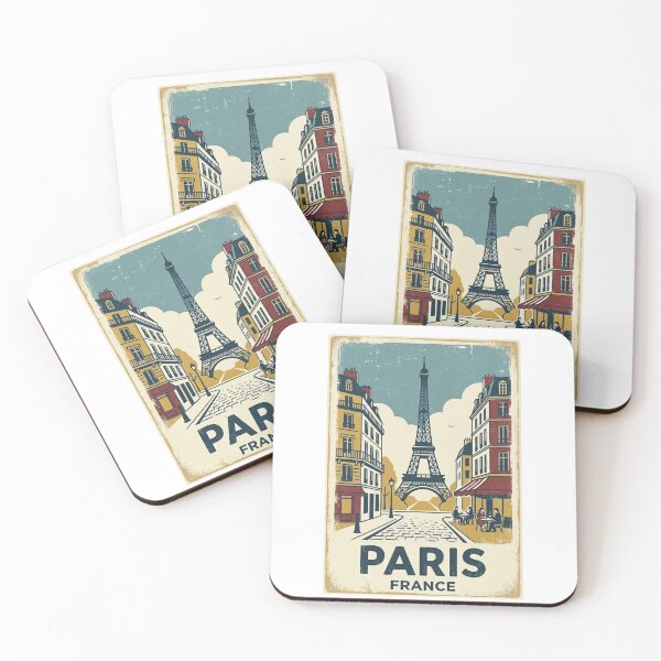 Item preview, Vintage Paris France Eiffel Tower Retro Travel designed and sold by VelvetArchives.