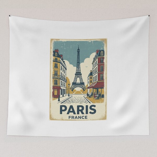 Item preview, Vintage Paris France Eiffel Tower Retro Travel designed and sold by VelvetArchives.