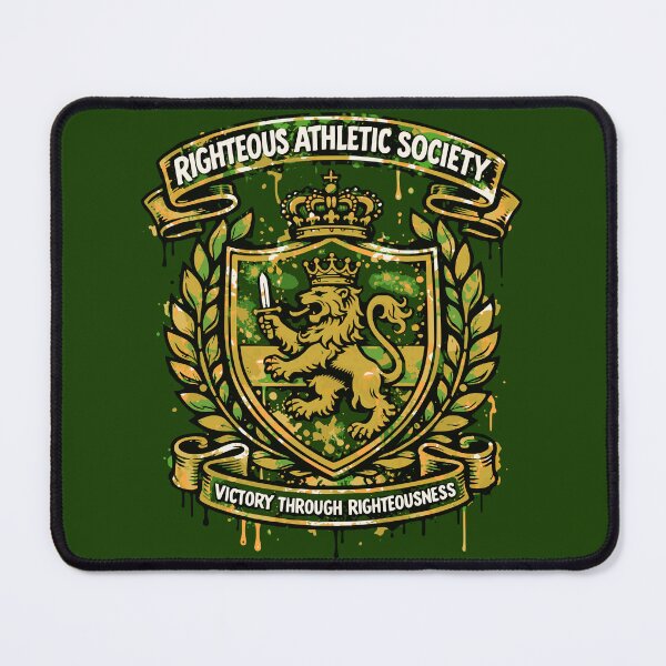 Item preview, RIGHTEOUS ATHLETIC SOCIETY designed and sold by SavvyEarth.