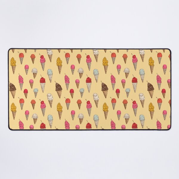 Item preview, Vintage Ice Cream Cones Sweet Dessert Pattern designed and sold by NicolasGlowArt.