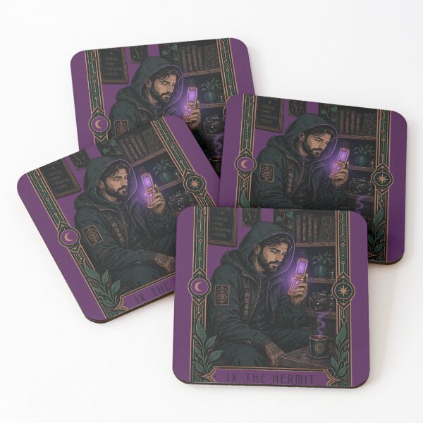 Item preview, The Hermit Tarot Card | Gothic Spiritual Wall Art designed and sold by Horizon Prime.