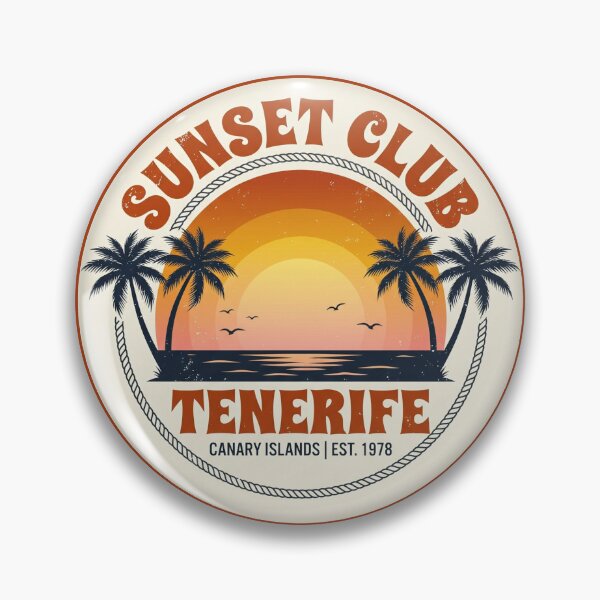Item preview,  Sunset Club Tenerife Canary Islands– Golden Hour Beach Vibes & Spain Island Escape designed and sold by ArtsyExplorer.