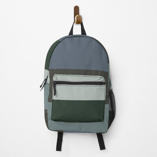 Item preview, ;Ash gray, dark green, black coral, black olive & dark greyish cyan blocks designed and sold by Mint + Midnight.