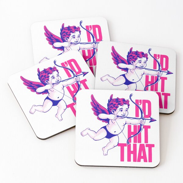 Item preview, Retro Risograph Cupid Running with Bow designed and sold by Bloomkept.