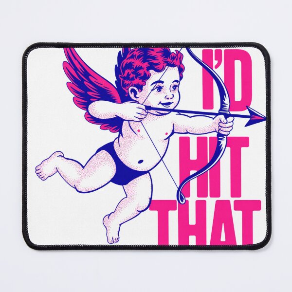 Item preview, Retro Risograph Cupid Running with Bow designed and sold by Bloomkept.