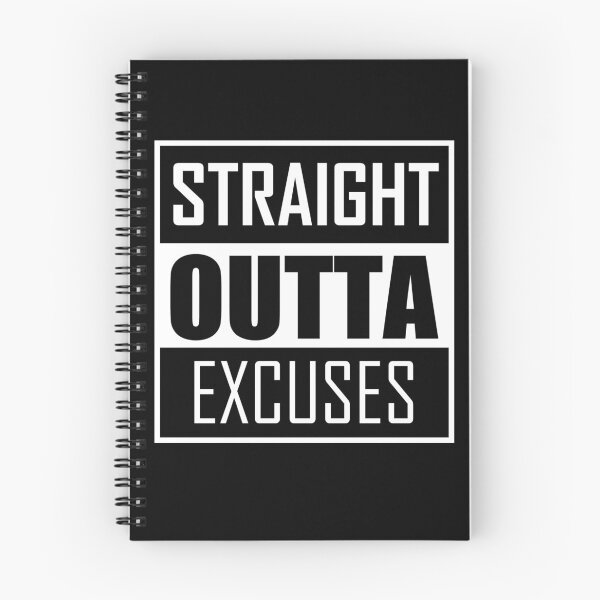Artikelvorschau, GERADE OUTTA EXCUSES entworfen und verkauft von Noveltee Shirts.