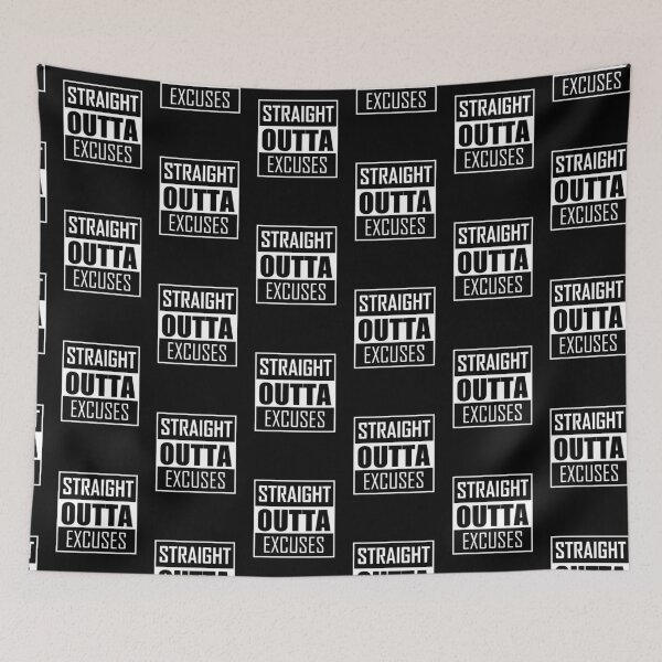 Item preview, STRAIGHT OUTTA EXCUSES designed and sold by Noveltee  Shirts.