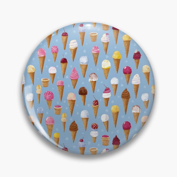 Item preview, Sweet Ice Cream Cones Pattern Dessert Lover designed and sold by NicolasGlowArt.