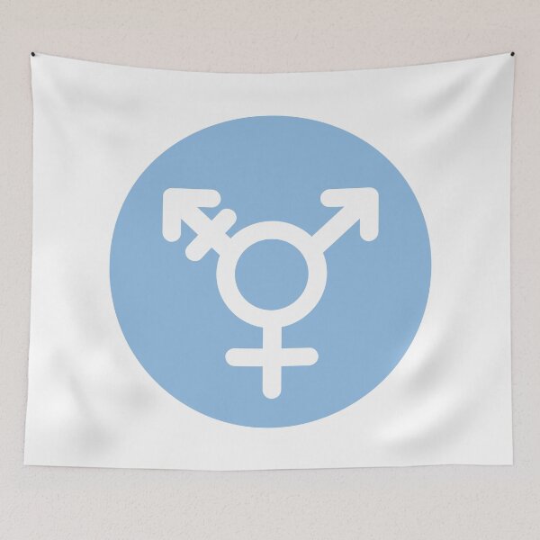Item preview, Transgender Symbol Blue designed and sold by ArtofDissent.