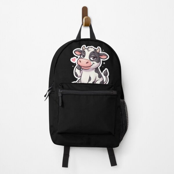 Aperçu de l'œuvre Autocollant vache mignonne et coquine – Vache de dessin animé espiègle et taquine pour t-shirt créée et vendue par Prism-Bubble.