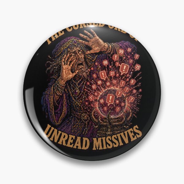 Item preview, Funny Seer Group Chat Dread Unread Missives Social Burnout Retro Tee designed and sold by Mythic Ink Studio.
