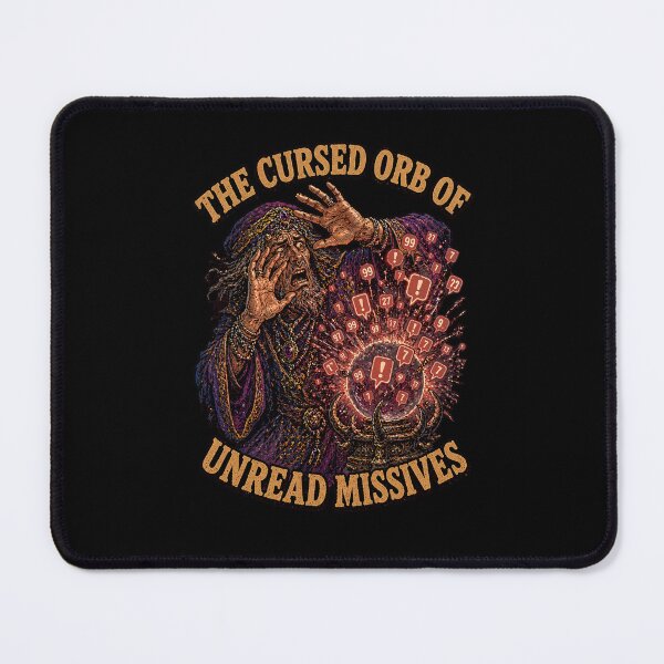 Item preview, Funny Seer Group Chat Dread Unread Missives Social Burnout Retro Tee designed and sold by Mythic Ink Studio.