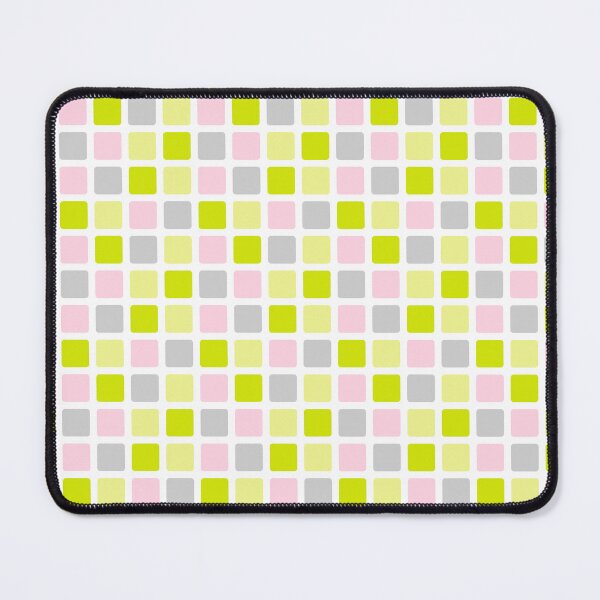 Item preview, Pink, green & gray mosaic designed and sold by Mint + Midnight.