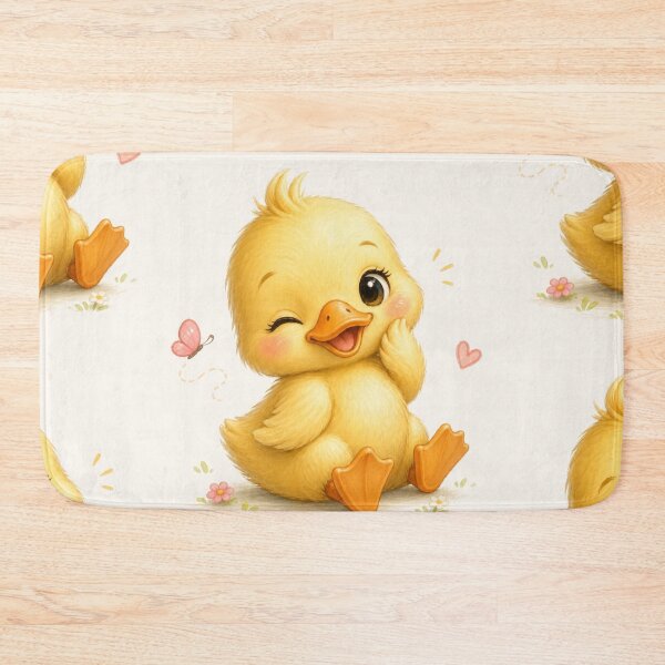 Item preview, Sweet Baby Duckling Sitting With Butterfly Heart designed and sold by Hafcishop.