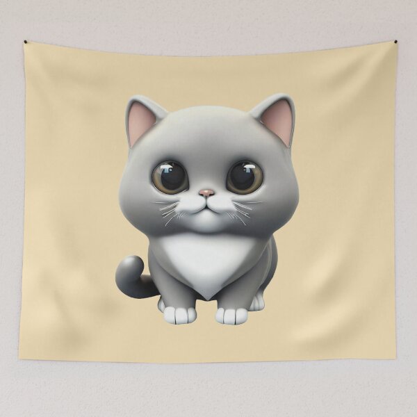Item preview, A calm and Cute British Shorthair Cat designed and sold by The Digital Compass.