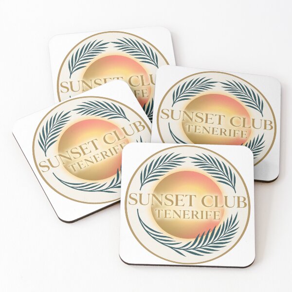 Item preview, Sunset Club Tenerife Canary Islands– Golden Hour Beach Vibes  designed and sold by ArtsyExplorer.
