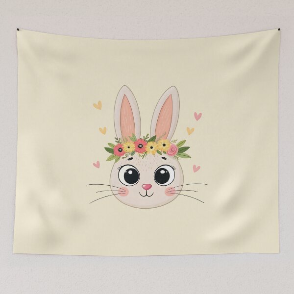 Item preview, Floral Bunny designed and sold by trendspatterns.