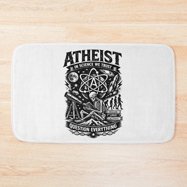 Item preview, Atheist In Science We Trust Question Everything designed and sold by Owcomm.