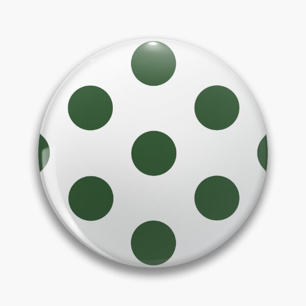Item preview, Large  PINE GREEN and WHITE POLKA DOTS designed and sold by RachelMacht.
