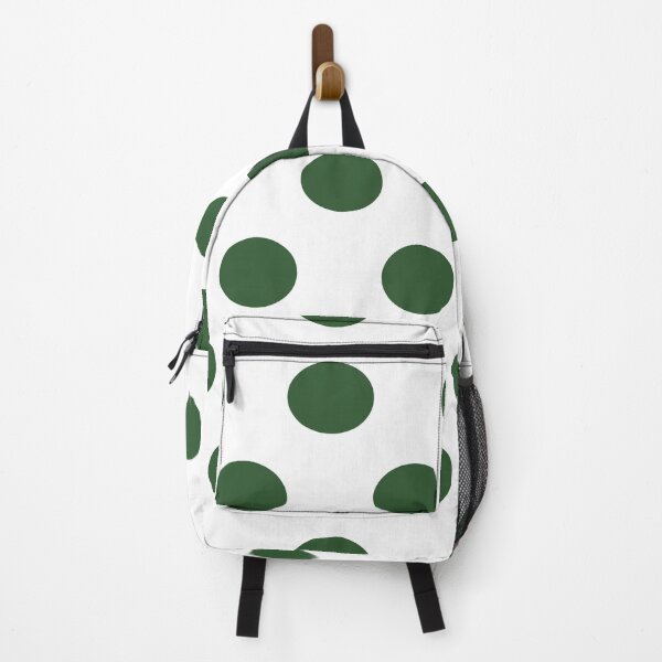 Item preview, Large  PINE GREEN and WHITE POLKA DOTS designed and sold by RachelMacht.