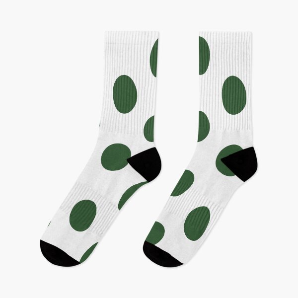 Item preview, Large  PINE GREEN and WHITE POLKA DOTS designed and sold by RachelMacht.