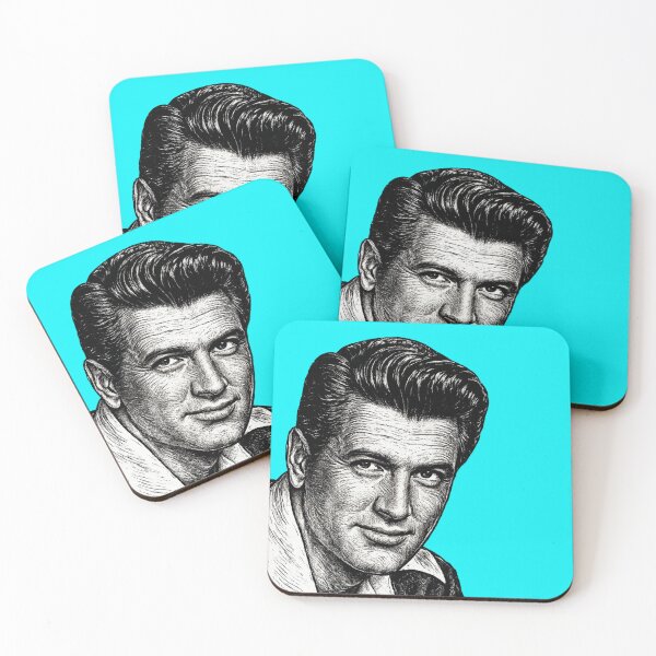 Artikelvorschau, Porträt von Rock Hudson – Ikone des Goldenen Zeitalters Hollywoods entworfen und verkauft von Analog Aura .