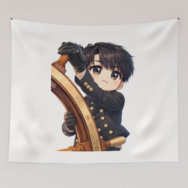 Item preview, Kawaii Chibi Captain – Nautical Adventure Edition designed and sold by RADesignHub.