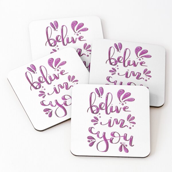Item preview, Believe In You Lettering Purple Quote designed and sold by eltallercosmico.