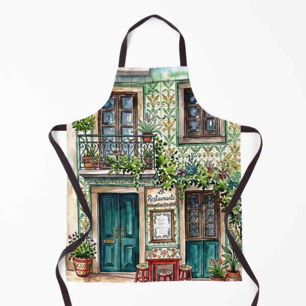 Item preview, Traditional Portuguese Restaurant with Green Azulejo Tiles designed and sold by POSTERIOCREW.