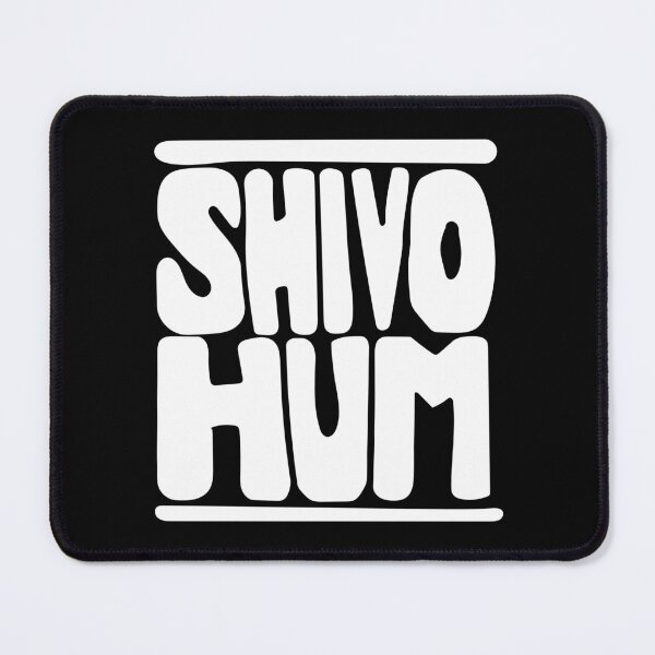 Item preview, Shivo Hum White Sanskrit Mantra Retro Hand‑Lettering | Yoga & Spirituality designed and sold by wordznart.