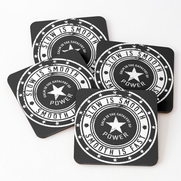Item preview, Slow is Smooth - Military (white) designed and sold by The Power We Crave.