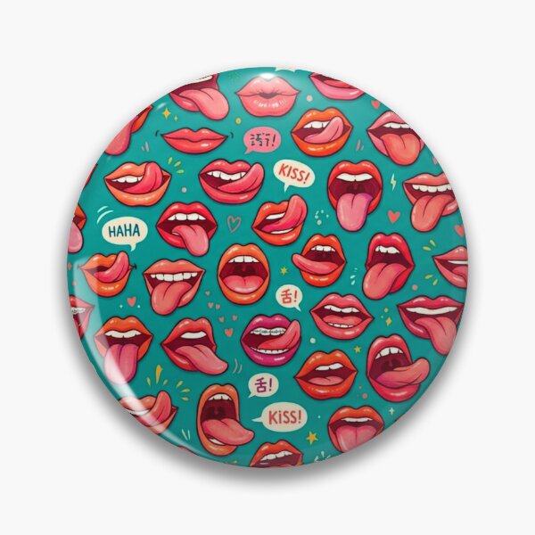 Item preview, Pop Mouths: Expressive Lips Pattern designed and sold by edstorebeaches.