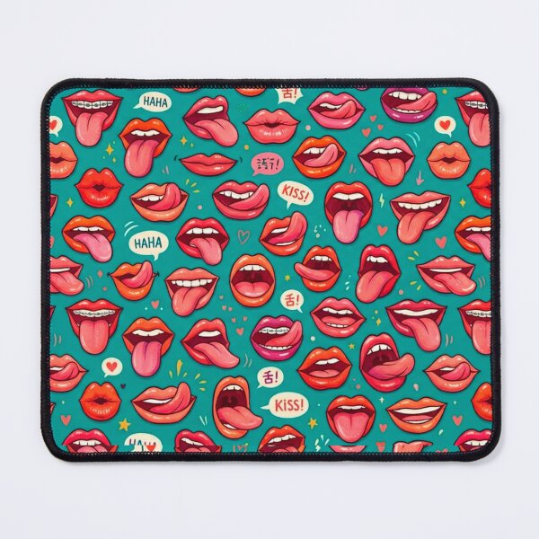 Item preview, Pop Mouths: Expressive Lips Pattern designed and sold by edstorebeaches.