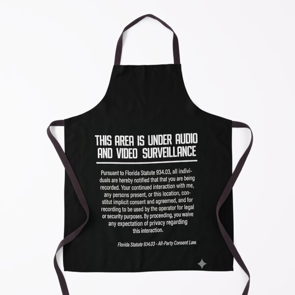 Item preview, Florida Surveillance Notice - Audio & Video Recording designed and sold by Itschu.
