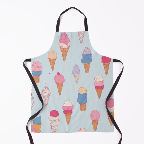 Item preview, Sweet Ice Cream Cones Pattern Dessert Lover Design designed and sold by NicolasGlowArt.