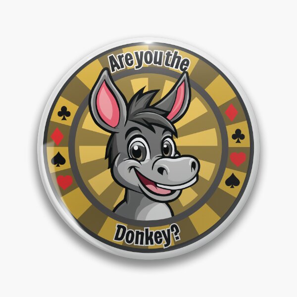 Item preview, Are you the Donkey? Poker Chip - Yellow designed and sold by SquishyKitkat.