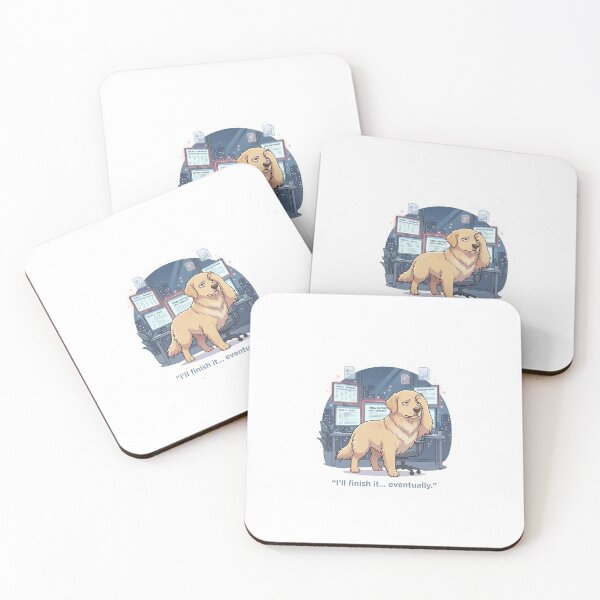 Item preview, TITLE: Late Office Pressure Dog – Quiet Work Stress Sticker designed and sold by wildbest.