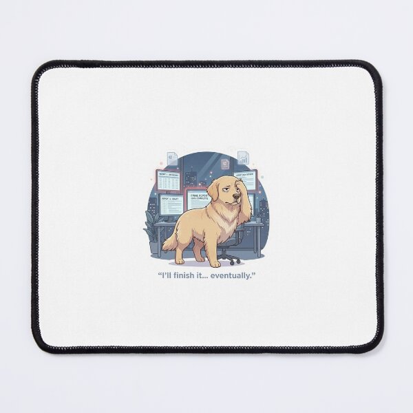 Item preview, TITLE: Late Office Pressure Dog – Quiet Work Stress Sticker designed and sold by wildbest.