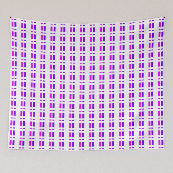 Item preview, Magenta, electric indigo & white dashed vertical designed and sold by Mint + Midnight.
