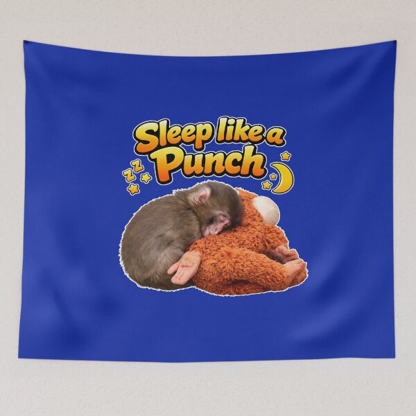 Item preview, Sleep like Punch The Cute baby Japanese Monkey Aesthetic Art  designed and sold by EllaArtStore.