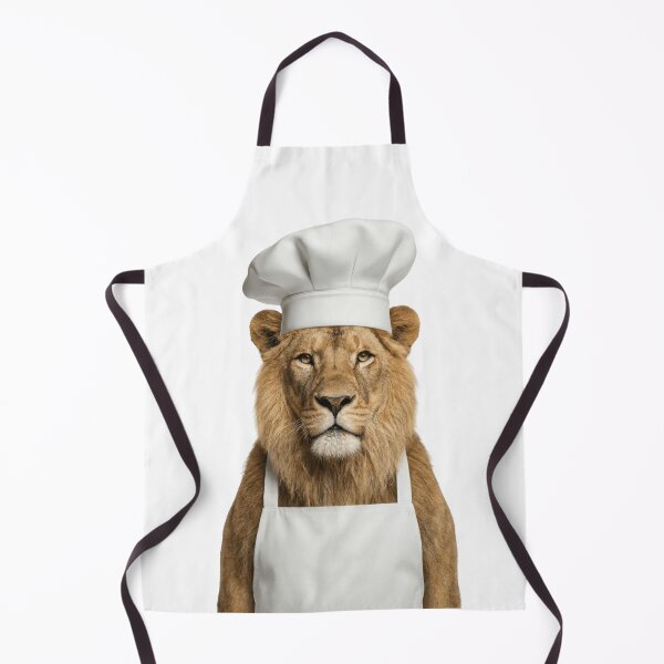 Item preview, Funny Lion Chef Realistic Animal Cooking King of the Kitchen Art designed and sold by LazyOwlStore.