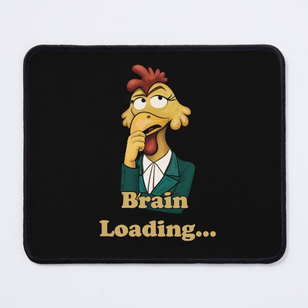 Item preview, Brain Loading Funny Chicken Meme Overthinking Humor designed and sold by FMproject.