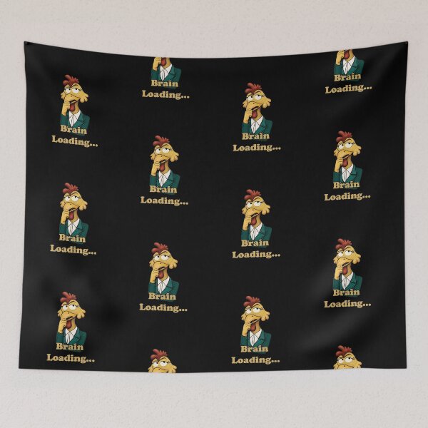 Item preview, Brain Loading Funny Chicken Meme Overthinking Humor designed and sold by FMproject.